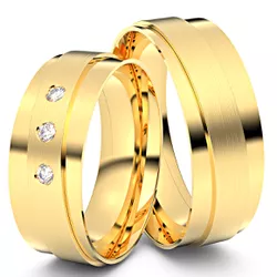 5805 - Alianças de Casamento Ponta Porã 7,5mm - Joias MB Loja Oficial