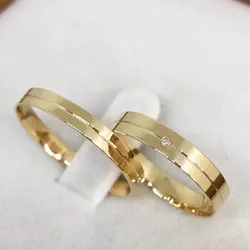 5776 - Alianças de Casamento Pontalina 3,5mm - Joias MB Loja Oficial