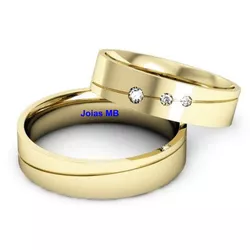 4392 - Alianças de Noivado Porangatu 6mm - Joias MB Loja Oficial