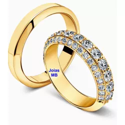 5021 - Alianças de Casamento Port St Lucie 5mm - Joias MB Loja Oficial