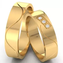 5933 - Alianças de Casamento Quirinópolis 7mm - Joias MB Loja Oficial