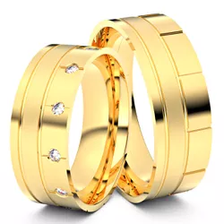 4543 - Alianças de Casamento Salinas 7,5m - Joias MB Loja Oficial
