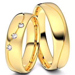 5951 - Alianças de Casamento Santa Catarina 5mm - Joias MB Loja Oficial