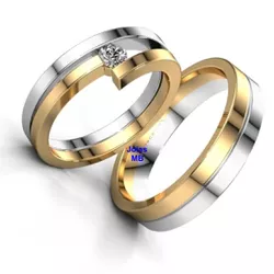 5647 - Alianças de Casamento Santo Ângelo 6,5mm - Joias MB Loja Oficial