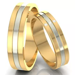  3709 - Alianças de Casamento São José do Rio Preto 6mm - Joias MB Loja Oficial