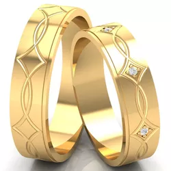 4457 - Alianças de Casamento São José dos Campos 6mm - Joias MB Loja Oficial