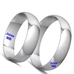 5574 - Alianças de Casamento São Lourenço 5mm - Joias MB Loja Oficial