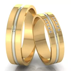 3865 - Alianças de Casamento São Paulo 7,5mm - Joias MB Loja Oficial
