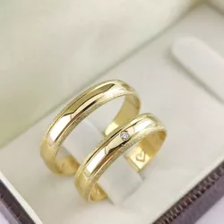 5559 - Alianças de Casamento Sarasota 4mm - Joias MB Loja Oficial