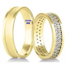 5991 - Alianças de Casamento St Louis 6mm - Joias MB Loja Oficial