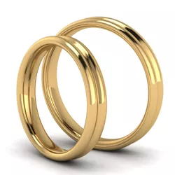 4462 - Alianças de Casamento Sumaré 4,5mm - Joias MB Loja Oficial