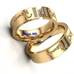 4627 - Alianças de Casamento Telêmaco Borba 6mm - Joias MB Loja Oficial