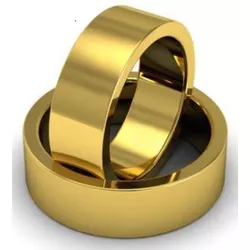 4245 - Alianças de Casamento Tijucas 7,5mm - Joias MB Loja Oficial