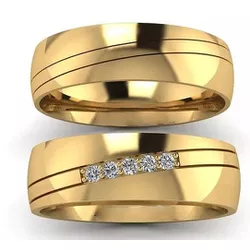 4242 - Alianças de Casamento Timbó 6mm - Joias MB Loja Oficial