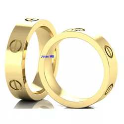 4646 - Alianças de Casamento Tulsa 7,5mm - Joias MB Loja Oficial