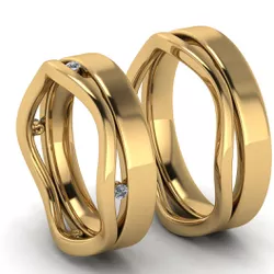 5614 - Alianças de Casamento Turim 6,5mm - Joias MB Loja Oficial
