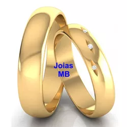 55170 - Alianças de Casamento Uruaçu 7mm - Joias MB Loja Oficial