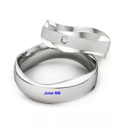 5953 - Alianças de Casamento Valença 6mm - Joias MB Loja Oficial