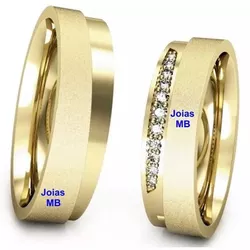 4955 - Alianças de Casamento Viseu 5,5mm - Joias MB Loja Oficial