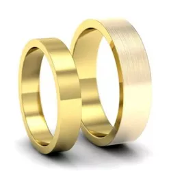 5861 - Alianças de Casamento Wuppertal 4,5mm - Joias MB Loja Oficial