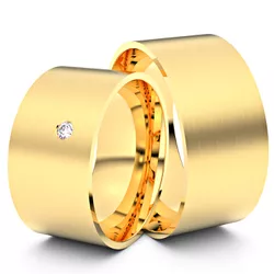 5854 - Alianças de Casamento Yokohama 10mm - Joias MB Loja Oficial