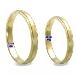 5764 - Alianças de Casamento Esmeraldas 4,5mm - Joias MB Loja Oficial