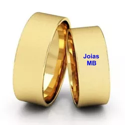 5674 - Alianças de Casamento Guiana Francesa 7mm - Joias MB Loja Oficial