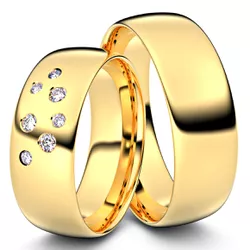 5293 - Alianças de Casamento Inglaterra 7,8mm - Joias MB Loja Oficial