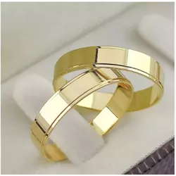 5091 - Alianças de Casamento Itaúna 4mm - Joias MB Loja Oficial