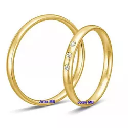 5502 - Alianças de Casamento Nova Orleans 2,5mm - Joias MB Loja Oficial