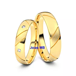 4461 - Alianças de Casamento Olinda 5,6mm - Joias MB Loja Oficial