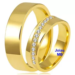 7034 - Alianças de Casamento Omaha 6mm - Joias MB Loja Oficial