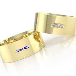 7030 - Alianças de Casamento Paiçandu 7mm - Joias MB Loja Oficial