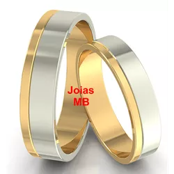 5672 - Alianças de Casamento Paranoá 4mm - Joias MB Loja Oficial
