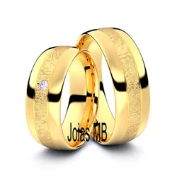 5759 - Alianças de Casamento Paulo Afonso 7,4mm - Joias MB Loja Oficial