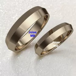 4625 - Alianças de Casamento Piraquara 5mm - Joias MB Loja Oficial