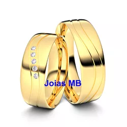 6044 - Alianças de Casamento Pires do Rio 6mm - Joias MB Loja Oficial