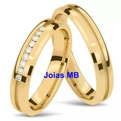 4080 - Alianças de Casamento Porangatu 4mm - Joias MB Loja Oficial