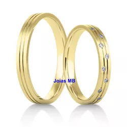 4575 - Alianças de Casamento Pouso Alegre 3,5mm - Joias MB Loja Oficial