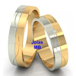  3772 - Alianças de Casamento Recanto das Emas 5mm - Joias MB Loja Oficial