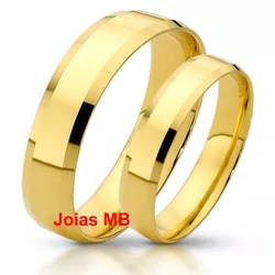 704 - Alianças de Casamento Cardiff 6mm - Joias MB Loja Oficial