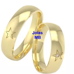 5314 - Alianças de Casamento Salto 6mm - Joias MB Loja Oficial