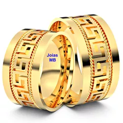 4917 - Alianças de Casamento Santa Maria da Feira 11mm - Joias MB Loja Oficial