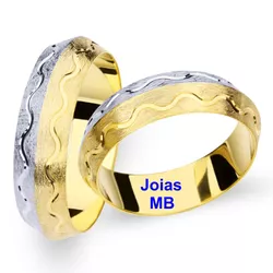 3948 - Alianças de Casamento São Luís de Montes Belos 7,5mm - Joias MB Loja Oficial