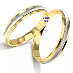 5907 - Alianças de Casamento Sertãozinho 4,5mm - Joias MB Loja Oficial