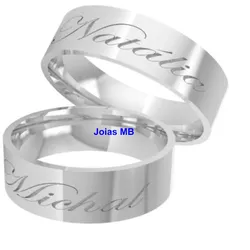 5756 - Alianças de Casamento Umuarama 6mm - Joias MB Loja Oficial