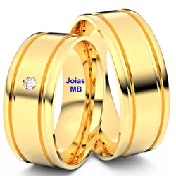 2013 - Alianças de Casamento Valladolid 7mm - Joias MB Loja Oficial