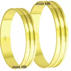 5540 - Alianças de Casamento Vila Nova de Famalicão 4,5mm - Joias MB Loja Oficial