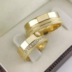 5618 - Alianças de Casamento Vilhena 7mm - Joias MB Loja Oficial