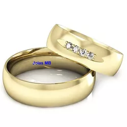 5059 - Alianças de Casamento Virginia Beach 6mm - Joias MB Loja Oficial